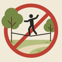 Accident de slackline fixé à un candélabre public : la commune responsable ?