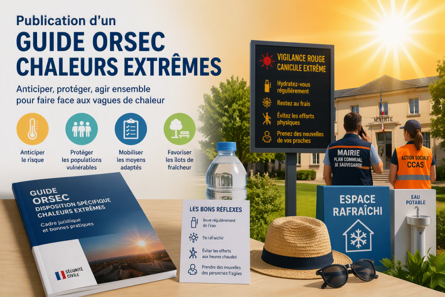 Publication du guide ORSEC « Chaleurs extrêmes » : ce que les collectivités doivent retenir